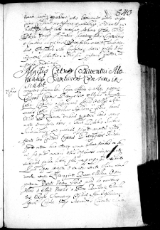 Mgcus Cetner conventui monialibus Samborien censum inscribit