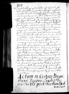 Winnicki consorti reformat, 17 IX 1669 r.