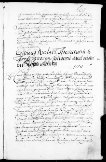 GenerosusWolski thesararius terra sanocensis consorti suae inscribit reformationem