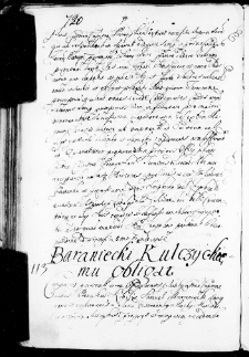 Baraniecki Kulczyckiemu obligat, 28 II 1670 r.