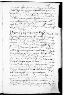 Horodyski consorti reformat, 1 III 1670 r.