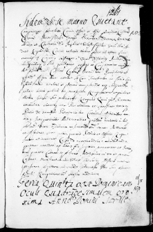 Generosus Mniszek notarius trerrestris premysliensi Ecclesiae in Milczyce inscribit