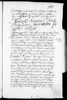 Mniszek notarius terrae presisliensis Chrąstowskim coniugubis obligat