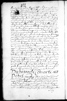 Dubrawski consorti sua debet, 11 III 1667 r.