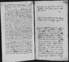Remisja w sprawie Turów z Pałaszewskimi, 11 IX 1762 r.