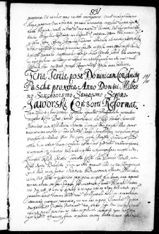 Jaworski consorti reformat, 19 IV 1667 r.