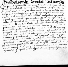 Drohoiowski arendat Ostrowski