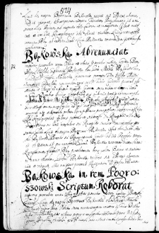 Bąkowska abrenuntiat, 22 IV 1667 r.