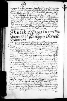 Skulskie coniuges in rem Wirzchowskich coniugum scriptum roborant