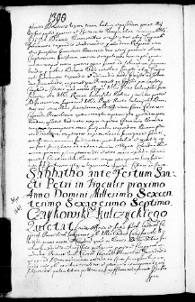 Czaykowski Kulczyckiego quietat, 30 VII 1667 r.