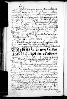 G. Rybinski in rem g. Swiderski scriptum roborat