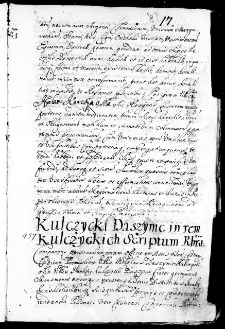 Kulczycki Daszynic in rem Kulczyckich scriptum roborant