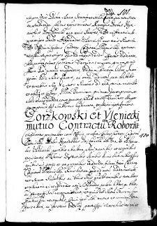 Gorzkowski et Uleniecki mutuo contractum roborant