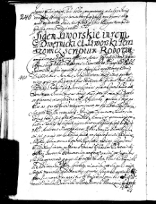 Iidem Jaworskie in rem G. Dwernicki et Jaworski Petraszowicz scriptum roborant