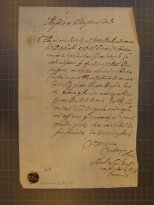 List Baltazara Malinowskiego do Marcjana Wituskiego z 13 VI 1649 r.