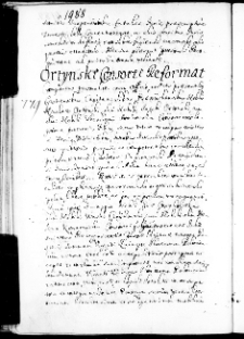 Ortynski consorti reformat, 14 VII 1671 r.