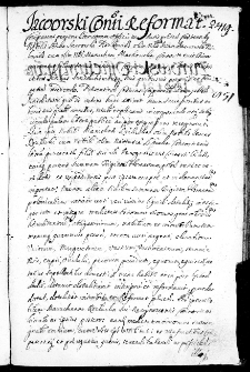 Jaworski con[sor]ti reformat, 24 X 1671 r.
