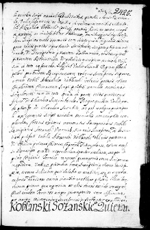 Koblanski Sozanskiego quietat, 26 X 1671 r.