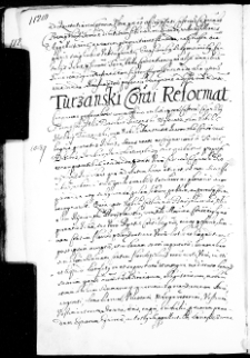 Turzanski consorti reformat, 6 IV 1672 r.