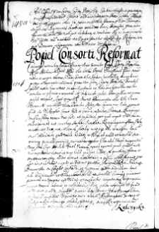 Popiel consorti reformat, 9 V 1672 r.