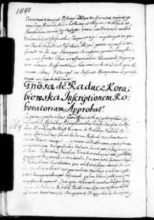 Generosa de Raducz Korabiewska inscriptionem roboratoriam approbat