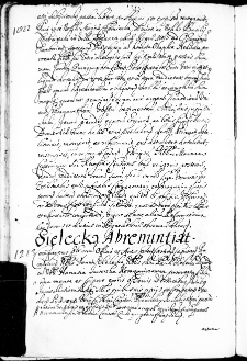 Sielecka abrenuntiat, 18 VII 1672 r.