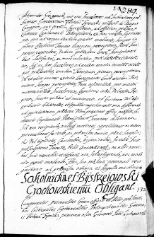 Sokolnicki et Bystrzeiowski Grochowskiemu obligant