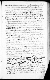 Dwernicki in rem Kamienski scriptum roborat