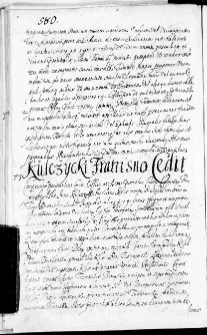 Kulczycki fratri suo cedit, 13 IV 1673 r.