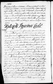 Kulczycki Popielowi cedit, 18 III 1673 r.