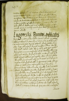 Lugowski banitus et publicatus