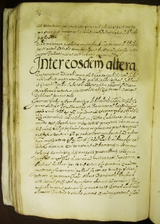 Inter eosdem altera, 11 X 1610 r.,