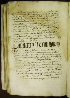 Limitatio terminorum (Przesunięcie terminów sądowych)