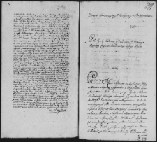 Dekret w sprawie Hołyńskiego z Horbackim, 25 VIII 1762 r.