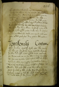 Thomaszowski contumax, 4 I 1611 r.