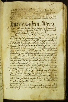Inter eosdem altera, 9 V 1611 r..