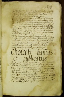 Chotecki bannitus et publicatus