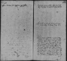 Dekret w sprawie Szesczyńskiego z Tyszkowskim, 25 VI 1762 r.