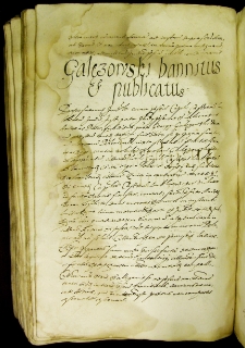 Gałęzowski bannitus et publicatus