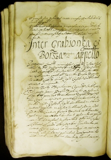 Inter Grabionka et Borsza Drzewiecki appellatio