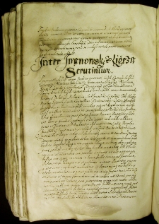 Inter Iwanowski et Ligęza scrutinium, 24 IX 1612 r