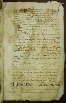 Limitatio terminorum (Przesunięcie terminów sądowych), 17 XII 1612 r.