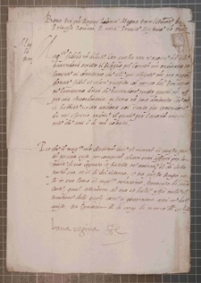 [List królowej Bony do Nicolao Vincentio skarbnika księstwa Bari], Kraków, 13 III 1547