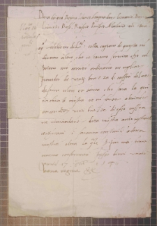[List królowej Bony do Nicolao Vincentio skarbnika księstwa Bari], 17 X 1546