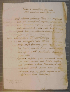 [List, który pisze Georgius Ticinensis, scutifer apostolicus do królowej Bony], 22 VIII 1556
