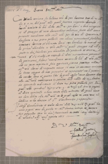 [List Enardo Foglioli do królowej Bony], Wenecja, 9 VIII 1555