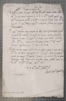 [List Enardo Foglioli do królowej Bony], Wenecja, 14 X 1555