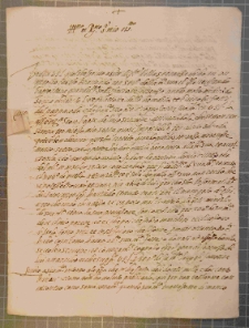 [List Camillo Brancacci do podkanclerzego Franciszka Krasińskiego], Neapol, 17 IX 1569