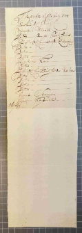 „Karta den 27 VII 1701 ihre fürstliche fürst…” przesłana przez nieznanego nadawcę do Anny Moyrete w Mitawie