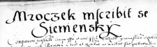 Mroczek inscribit se Sienienski